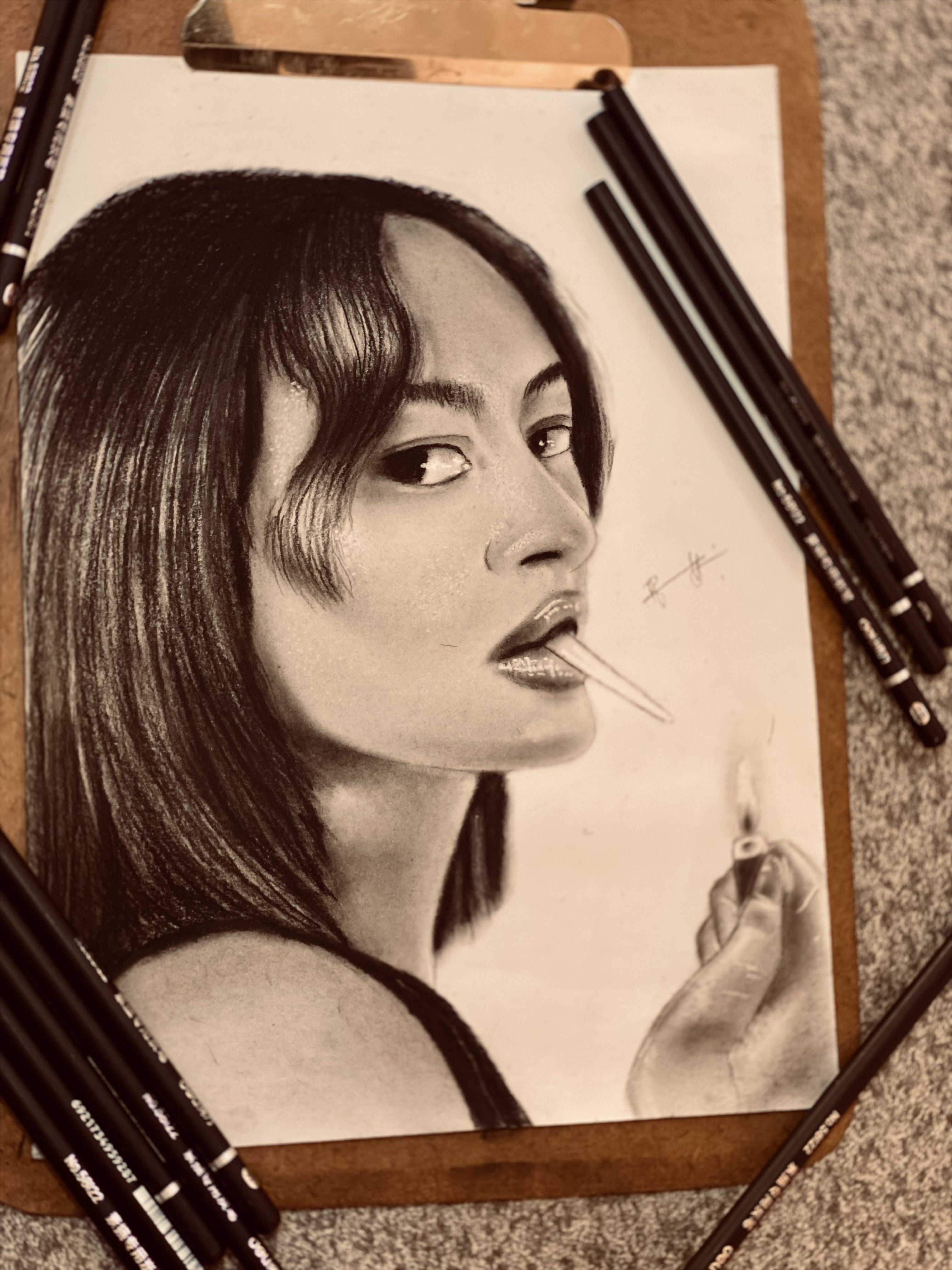 Custom made A4 portrait drawing